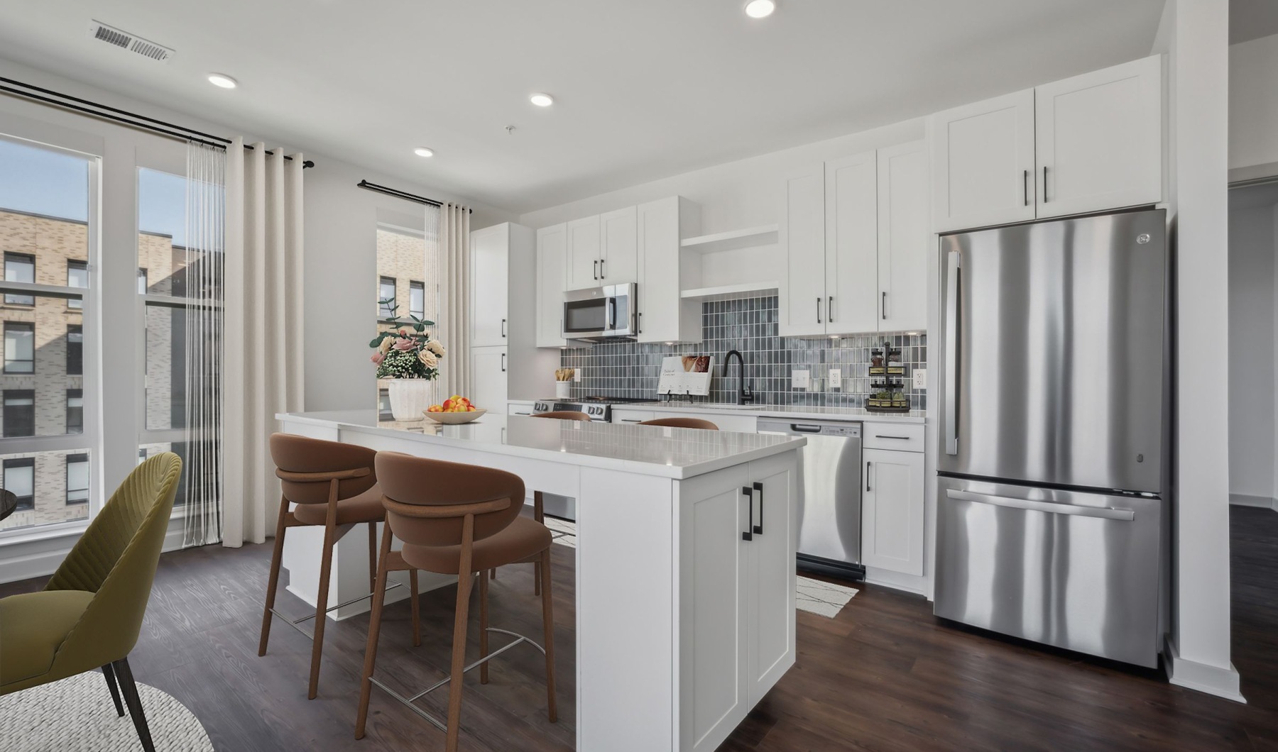 Luxury Apartments in Reston, VA - The Arbor at Halley Rise - Well-lit kitchen with ample counter space