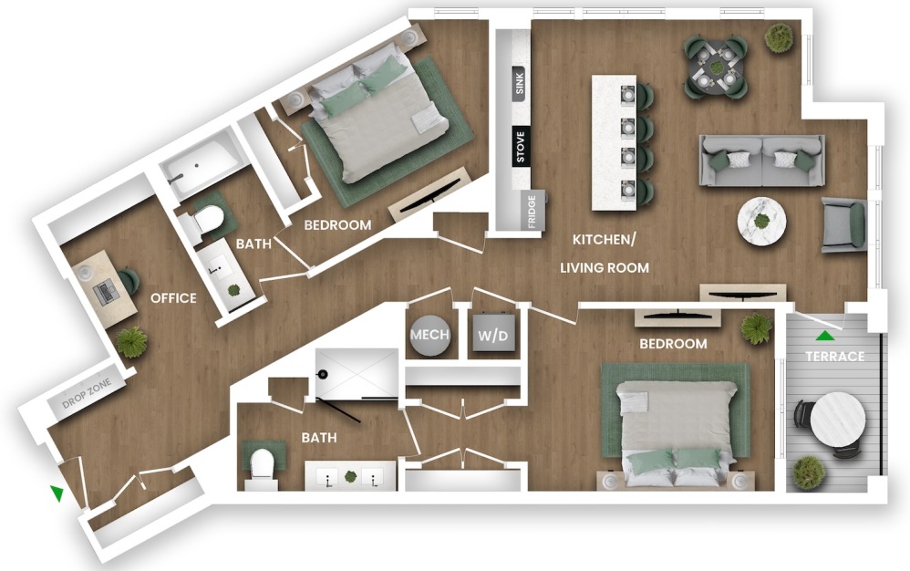 Two Bed Two Bath Den Two Bed Two Bath Den